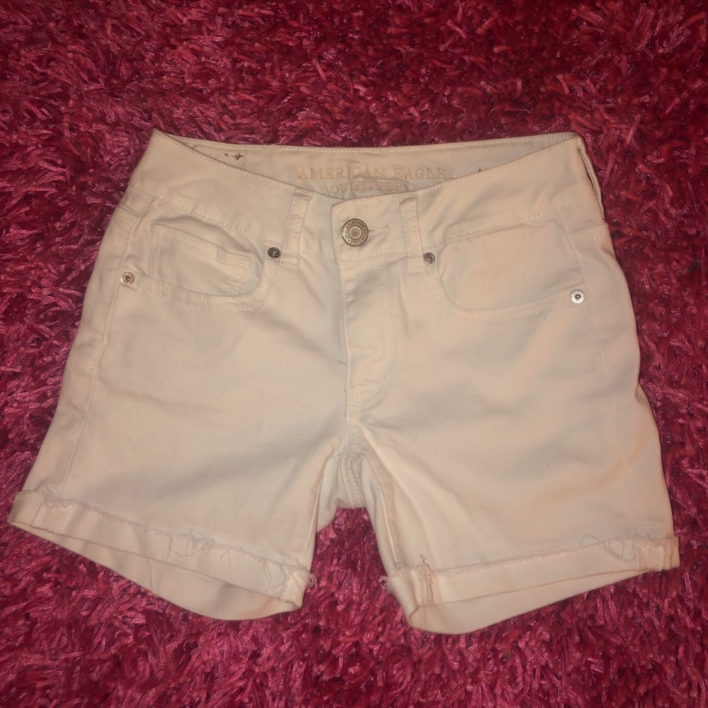 American Eagle White Jean shorts